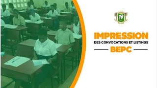 Impression Convocations Oraux Et Ecrits  Examens BAC amp BEPC  Consignes Et Conseils Pour Etre Admis [upl. by Boycey800]