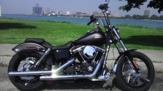 2013 Harley Davidson Street Bob Ride Through Grosse Pointe GoPro Hero3 White Edition 1080p HD [upl. by Retha892]