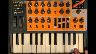 Arturia Microbrute  Playing All Presets [upl. by Anoet]