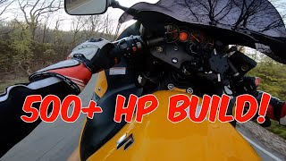 500HP TURBO HAYABUSA BUILD NEW TURBO BIKE BUILD [upl. by Oigile]