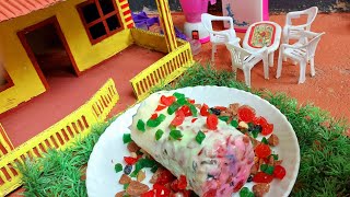 Mini puttu ice creamminiature cooking Twins mini world [upl. by Ardiedal146]