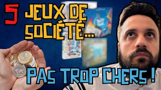 5 jeux de société PAS trop chers [upl. by Namyw]