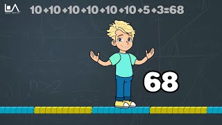 Place Value Naming Numbers Below 100  Linear Abacus® [upl. by Ayerf]