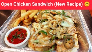 Open Sandwich New Recipe Chicken amp Cheese Sandwich [upl. by Vinna]