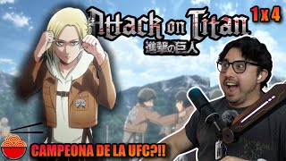 ¡ES EL MOMENTO DE LA VERDAD  Reaccionando por primera vez a AOT en español  1x4 [upl. by Camus]