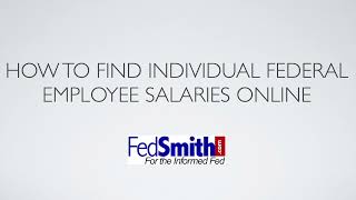 How to Find Federal Employees Salaries by Name [upl. by Garlaand]