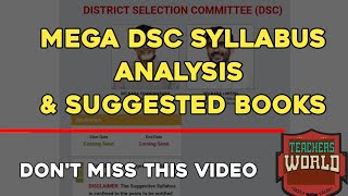 AP DSC  2024 Syllabus Analysis and Books Suggestions trending viralvideo dsc dscupdates [upl. by Aufmann]