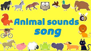 Animal sounds song  Sounds That Animals Make  Nursery Rhymes [upl. by Edroi819]