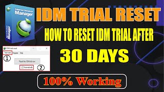 How to Reset IDM Trial Period After 30 days  IDM Trial Reset  The Nurnobi idm [upl. by Wes]