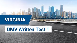 2024 Virginia DMV Written Test 1 [upl. by Aniras]