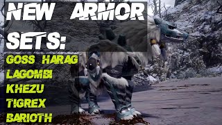 7 new Armor Sets for Palico  Palamute  MH Rise [upl. by Ttezzil824]