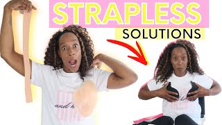 Strapless Bra Solutions  Strapless Bra Hacks Tips and Tricks [upl. by Nueormahc]