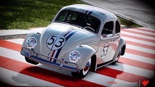 Forza 4 Volkwagon Beetle Herbie Top Gear Test Track [upl. by Braynard]