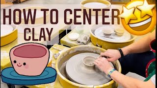 Easy Tips for Clay  Centering on the Wheel for Beginners and Kids clay mrschuettesart [upl. by Mather]