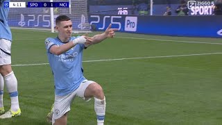 Phil Foden Goal Sporting vs Manchester City 01 Goals and Extended Highlights [upl. by Adlaremse]