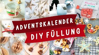 Adventskalender günstig selbst befüllen und selber machen 24 selbstgemachte DIY Ideen  TRYTRYTRY [upl. by Monaco]