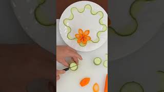 Tutorial on making 3D carrot flowers Creative plate decoration Eat with a sense of ceremony [upl. by Enaasiali]