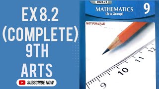 Exercise 82 9th Class Arts Math9th class Chapter 8 Exercise 82 Math Sets amd Functions 👍 [upl. by Heidt]