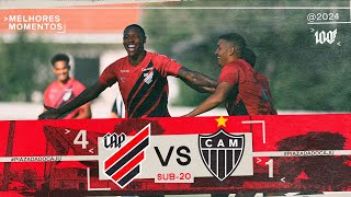 Athletico Paranaense 4x1 AtlÃ©tico Mineiro  Brasileiro Sub20  MELHORES MOMENTOS [upl. by Halla]