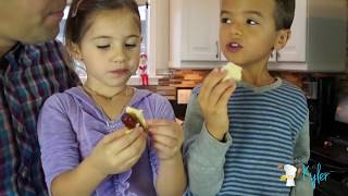 How to make PIGS IN A BLANKET made with 2 kids [upl. by Eintrok]