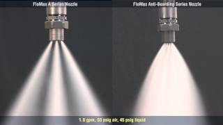 FloMax® Nozzle Comparison Standard vs AntiBearding from Spraying Systems Co [upl. by Ronoel]