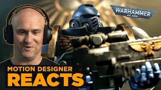 Space Marine Armoring Ritual  Animator Reacts  Warhammer 40k [upl. by Cornela]