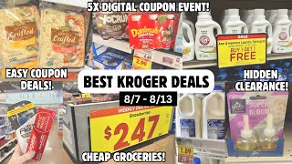 BEST KROGER DEALS  OVER 30 EASY COUPON DEALS  SAVE MONEY AT KROGER  87  813 [upl. by Naitsyrk]