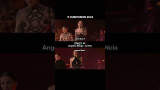 Eurovision 2024 Performance Comparison Angelina Mango  La Noia Italy 🇮🇹  SemiFinal vs Final [upl. by Anabella]