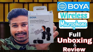 Boya mic  Boya Low Price Best wireless mic  Boya BYV20 24 ghzOmnidirectional Wireless Microphone [upl. by Aniale]