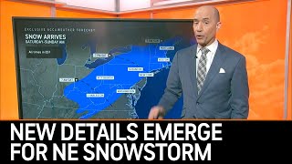 Northeast Snowstorm Update New Details Emerge  AccuWeather [upl. by Arabella]