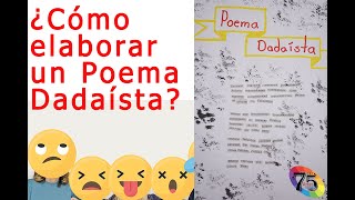 Cómo elaborar un poema dadaísta  Ejercicio  Segundo año de secundaria [upl. by Inimak530]