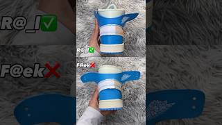 Real Vs Fake OffWhite University Blue Jordan 1 sneakerhead sneakers viral [upl. by Bullard]