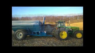 2015 CORN HARVEST JOHN DEERE 9510 SIDEHILL [upl. by Hutchings]