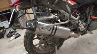 KTM 1050 MIVV Exhaust without DB Killer Pure sound [upl. by Adrell147]