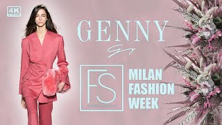 GENNY Fall Winter 20242025 Full Show 4K Milan Fashion Week feat Anne Vyalitsyna [upl. by Slorac925]