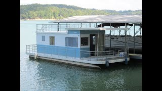 1964 Custom Built Aluminum Pontoon Houseboat For Sale on Norris Lake TN  SOLD [upl. by Ylimme]