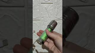 Transparent Waterproof LED Flashlight unboxing flashlight toyfancy [upl. by Annoval]