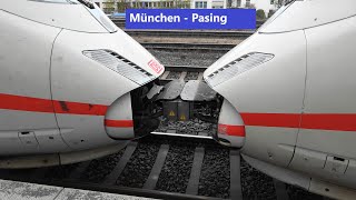 Bahnverkehr MünchenPasing IC1 ICE GoAhead Bayern Dosto Werbe ECE Zürich München [upl. by Kreg]