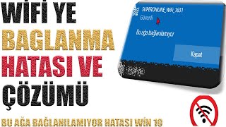 BU AĞA BAĞLANILAMIYOR HATASI WİN 10 [upl. by Lajib]