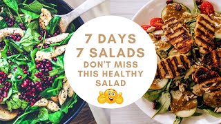 WEIGHT LOSS MADE EASY with These 7 HEALTHY Salads Try This [upl. by Garceau894]