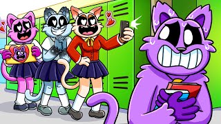 Poppy Playtime 3 Animation  CATNAP has a CRAZY GIRL FANCLUB at school  Poppy Playtime SM [upl. by Aroc]