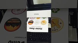 Sticker Printing On Epson L6460 shorts [upl. by Nodla]