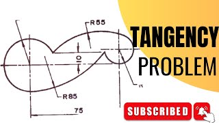 Tangency problems in engineering drawing  technical drawing [upl. by Gerrit]