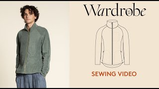 How to sew a fleece jacket  Sewing Tutorial  Wardrobe By Me [upl. by Ettegdirb]