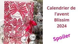 Spoiler calendrier de lavent Blissim 2024 [upl. by Hepsiba]