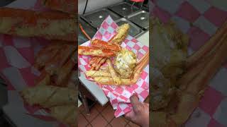 8 deep fried snow crab legs for only 16 at Shaking Crab in Las Vegas [upl. by Ttezil]