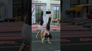 Handstand Race UGAs Holly Snyder vs Chloe Driese handstand [upl. by Abehshtab711]