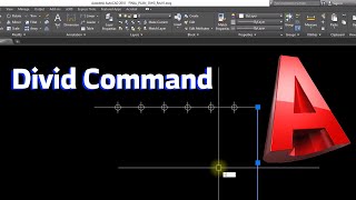 اوتوكاد كيف تقون بتقسيم متساوي DIV Command AutoCAD [upl. by Zarger418]