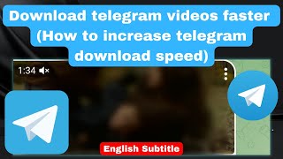 Download telegram videos faster How to increase telegram download speed [upl. by Htebilil716]