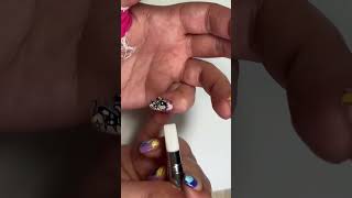 Cómo recortar y pegar pegatinas en uñas pequeñas tutorialdeuñas nails unas2020 [upl. by Iridissa172]